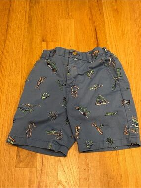 Vineyard Vines Blue Kids' Sea Print Shorts